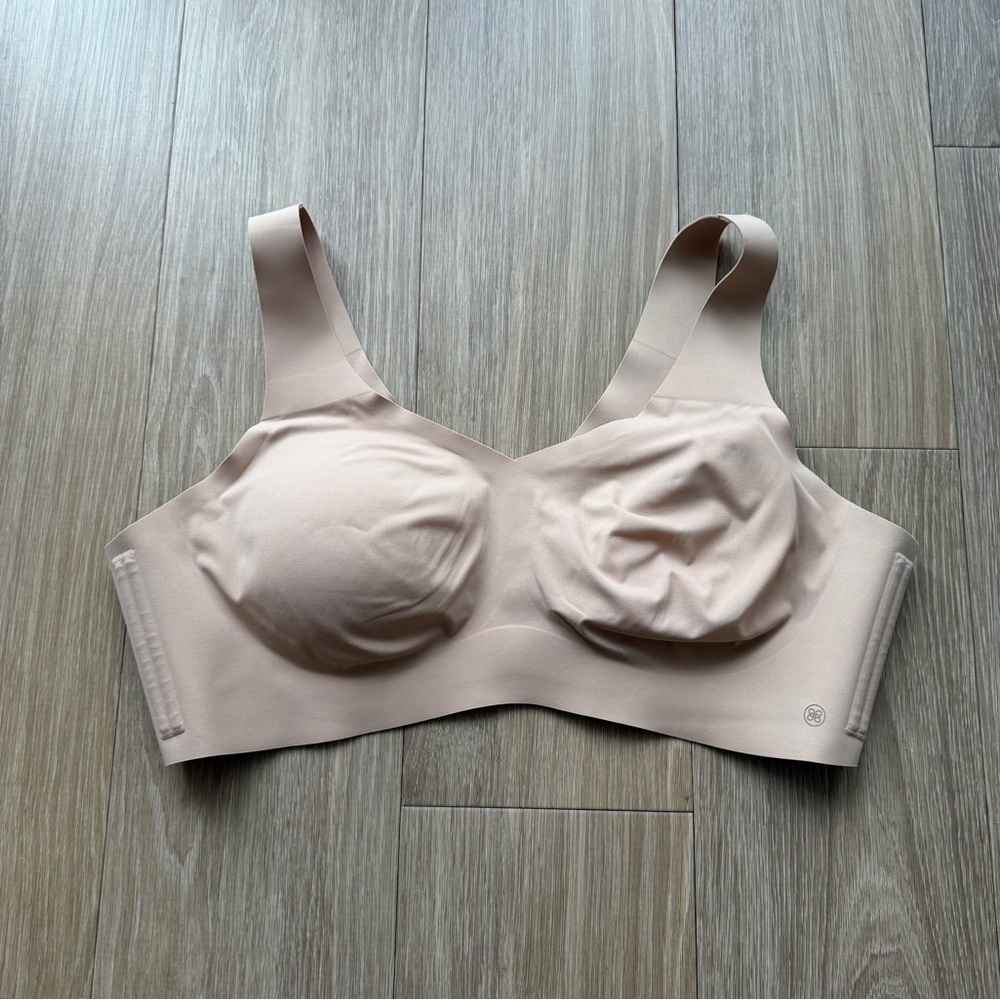 Honeylove V-Neck Bra Size 3X Sand Wireless Pullover